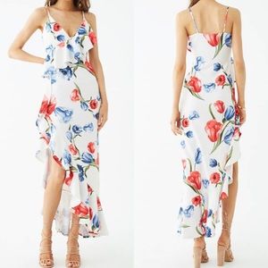 🌹F21 Floral Ruffle Dress🌹